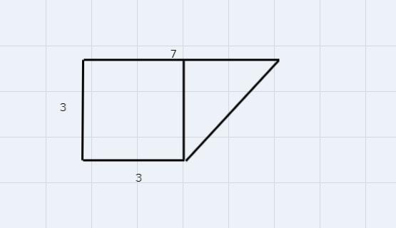 Find The Area Of The Shape Shown Below. 7 3