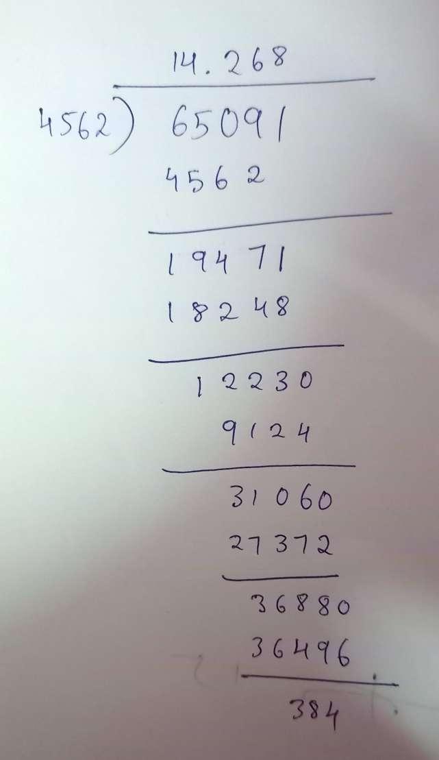 65091/4562Long Division This This Is To Solve How Many Brownies Joshua Has. Help Please And Thank You.