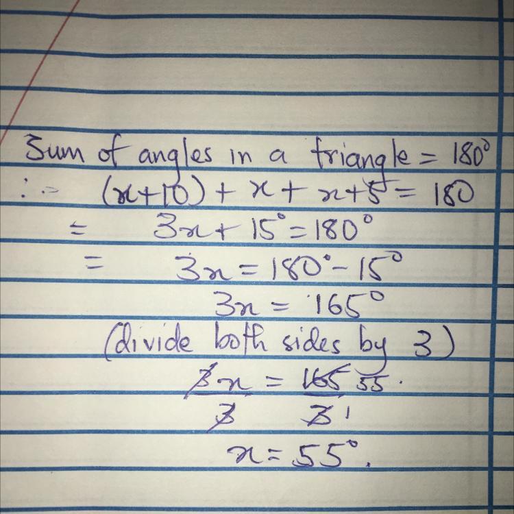 ILL GIVE BRAINILEST: Write An Equation For The Triangle And Solve The Equation To Find The Value Of The