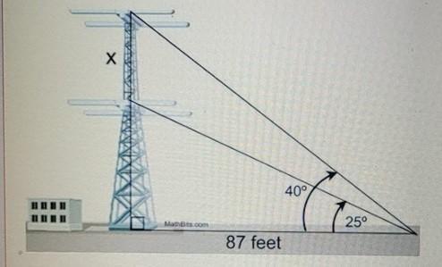4.) A Radio Station Tower Was Built In Two Sections. From A Point 87 Feet From The Base Of The Tower,