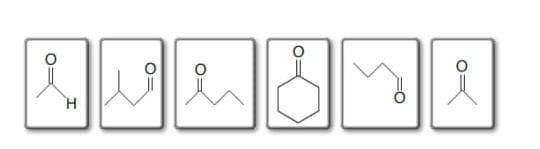 Classify The Following Aldehydes And Ketones As Soluble In Water Or Not Very Soluble In Water.Drag The