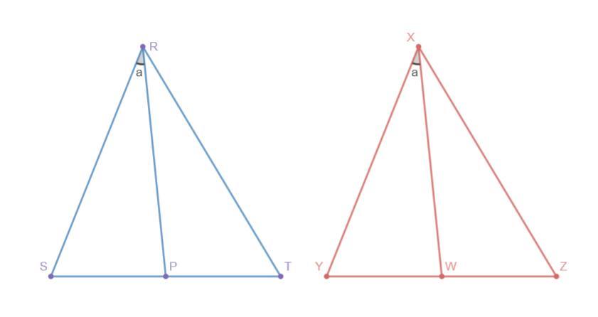 Given [tex]$\triangle RST \cong \triangle XYZ$[/tex]. Points [tex]$P$[/tex] And [tex]$W$[/tex] Lie On