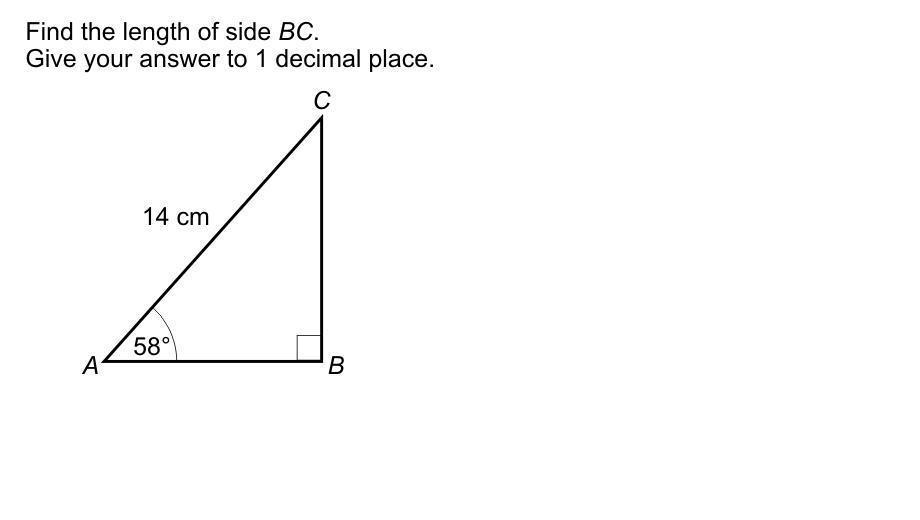 Find The Length Of BC.Give Your Answer To 1 Decimal Place.