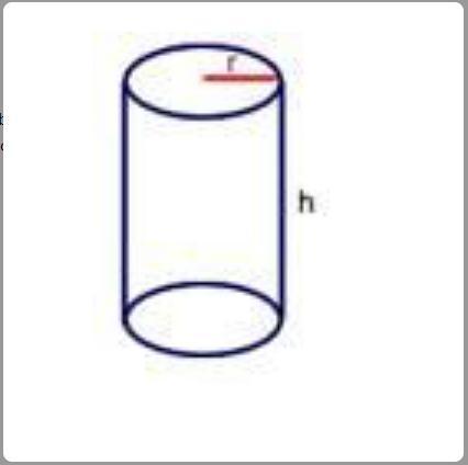 Find The Volume Of A Cylinder Whose Base Has A Radius Of 3 Inches And Whose Height Is 12.5 Inches. Use