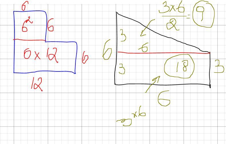 Find The Area Of The Compound ShapeThe Answer Is 108 M^2 And 27 Cm^2I Just Need The Steps....