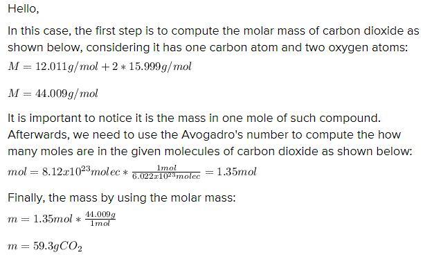 What Is The Mass Of 8.12 10^23