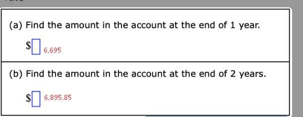 Suppose That $6500 Is Placed In An Account That Pays 3% Interest Compounded Each Year.Assume That No