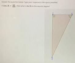 Answer The Question Below. Type Your Responsethe Space Provided.If CosZA = 3421000 * Then What Is MZA