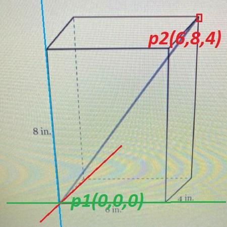 A Straw Is Placed In A Rectangular Box That Is 6 Inches By 4 Inches By 8 Inches, As Shown. If The Straw