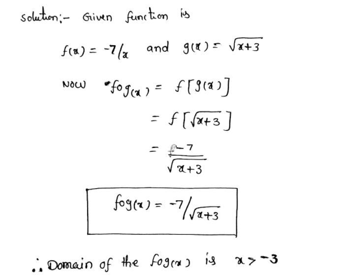 State The Domain Of Fg. Then Find Fg, Including Any Additional Restrictions Necessary On The Domain Of