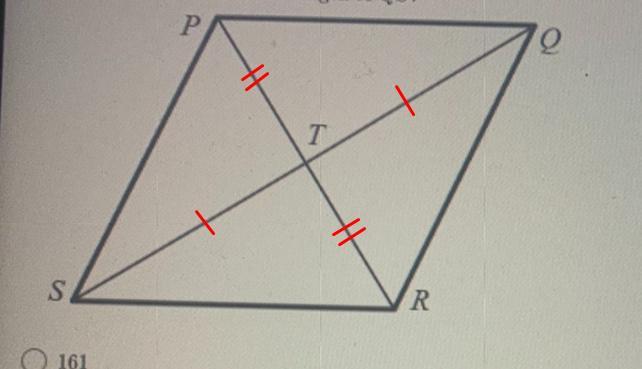 2. Given That The Quadrilateral PQRS Is A Parallelogram, ST = 6x + 3 AndQT= 4x + 27, What Is The Length