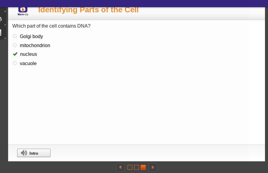 Which Part Of The Cell Contains DNA?Golgi Bodymitochondrionnucleusvacuolequick