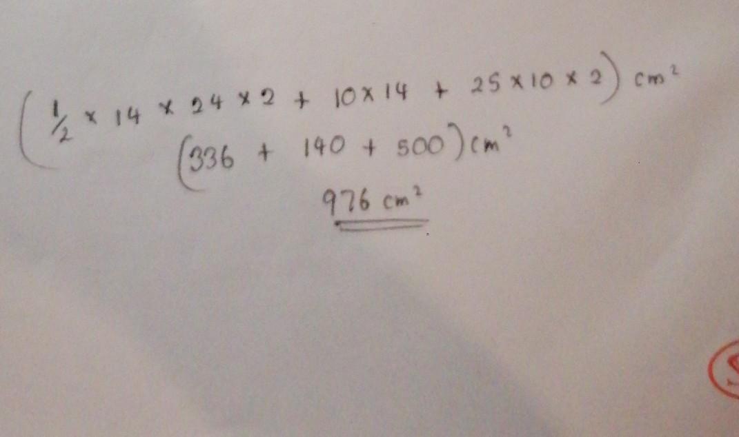 Find The Total Surface Area Of This Triangular Prism.