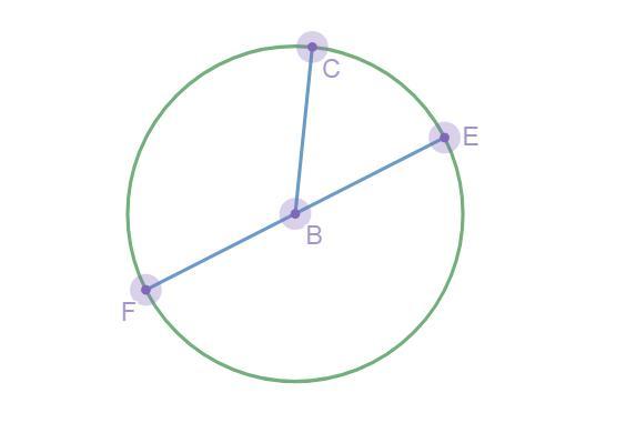 If BC Measures 8 Inches, The Approximate Area Of Circle B Issquare Inches.