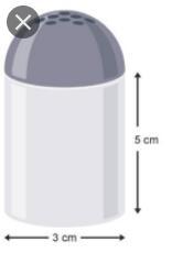 Consider The Salt Shaker Shown.5 CmcmWhat Is The Volume Of The Salt Shaker, Including The Top? Round