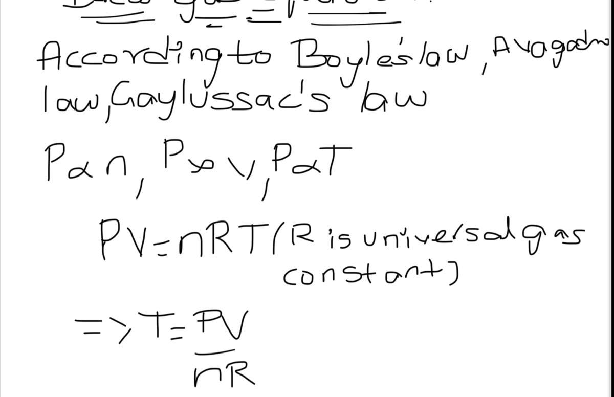 Solve For T In The Ideal Gas Law!!!!!!