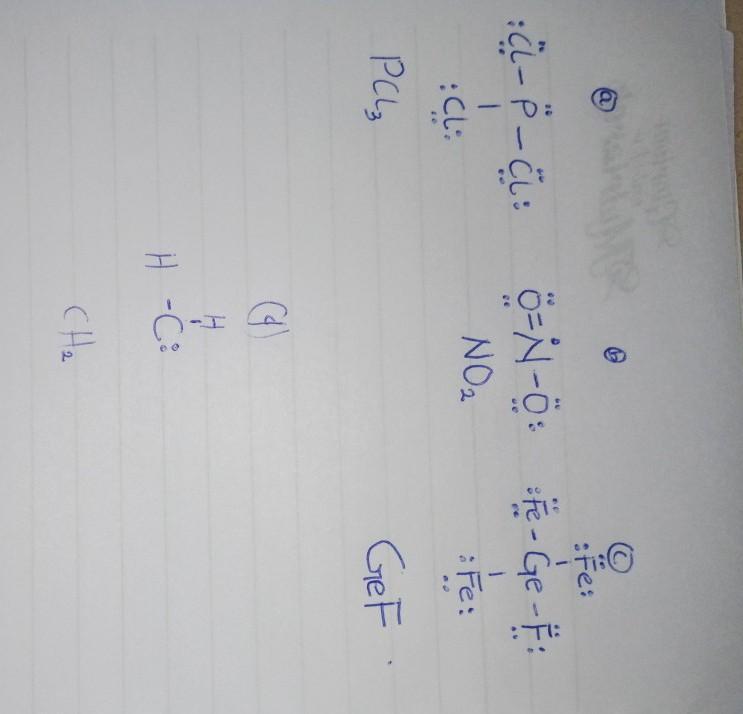 Draw The Lewis Structures For The Following Particles. Which One Can Exhibit Resonance? A. PCI3 B. NO