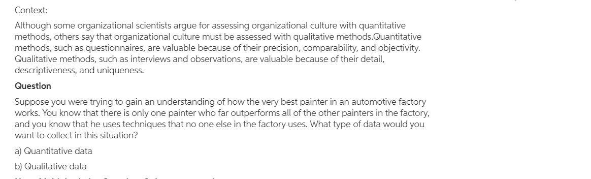 Suppose You Were Trying To Gain An Understanding Of How The Very Best Painter In An Automotive Factory