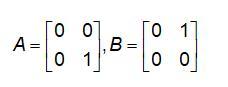 QUESTION 1Given A N X M Matrix A And M X P Matrix B, If AB = 0 Then A = 0 Or B = 0.TrueFalseQUESTION
