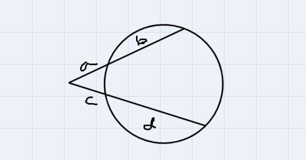 Two Segments Are Interesting Outside The Circle, Choose The Correct Equation To Set Up Before Having