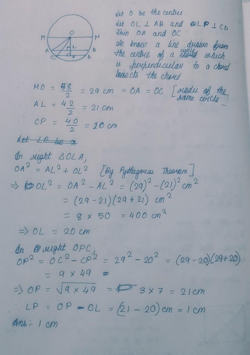 Find The Least Distance Between AB And CD 