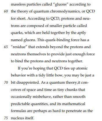 Which Sentence Provides The Best Evidence For The Answer To The Previous Question?A) Lines 25 ("But Atoms