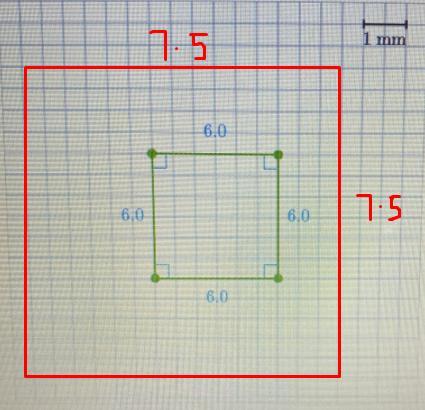 Desmond Fabricates A Tiny Microchip It Is Square In Shape Measuring Seven. 5 Mm On Each Side Draw Desmonds