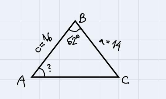 Given ABC With MB = 62, A = 14, And C = 16, What Is The Measure Of A?