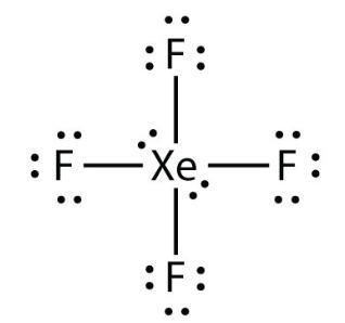 Draw The Lewis Structure For Xenon Tetrafluoride (xef4). How Many Valence Electrons Surround The Central