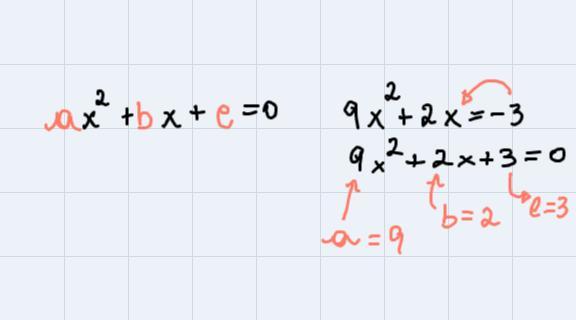 Solve: 9x 2+ 2x = 3 Using The Quadratic Formula. Step By Step Please To Understand Better