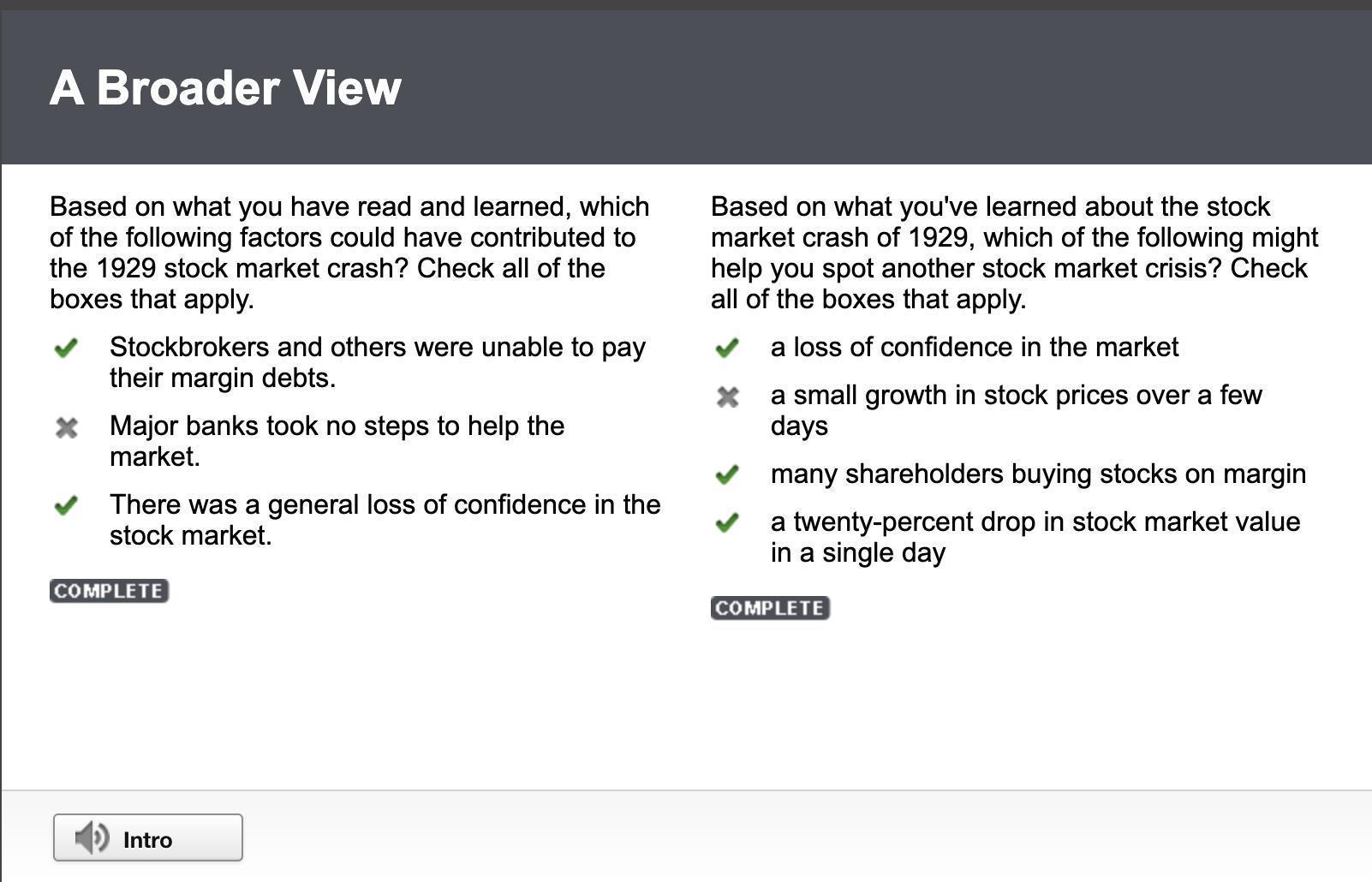 Based On What You Have Learned About The Stock Market Crash Of 1929, Which Of The Following Might Help