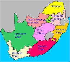 A Provencial Map In South Africa