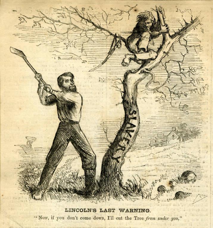 Briefly Explain ONE Specific Historical Development That Led To The Action Depicted In The Image Of "Lincoln's