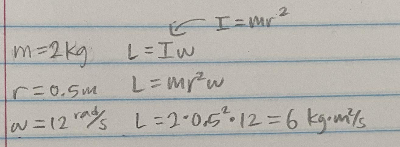 As A 2.0-kg Block Travels Around A 0.50-m Radius Circle It Has An Angular Speed Of 12 Rad/s.The Circle