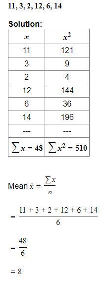 Calculate The Value Of The Sample Variance. Round Your Answer To One Decimal Place