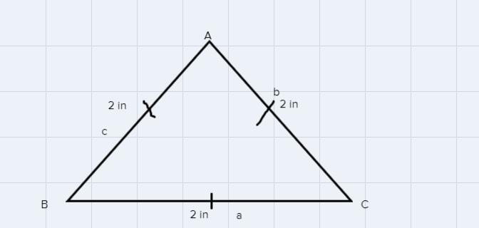 If Each Side Of An Equilateral Triangle Is 2 Inches Long, Then What Is The Area Of The Triangle?