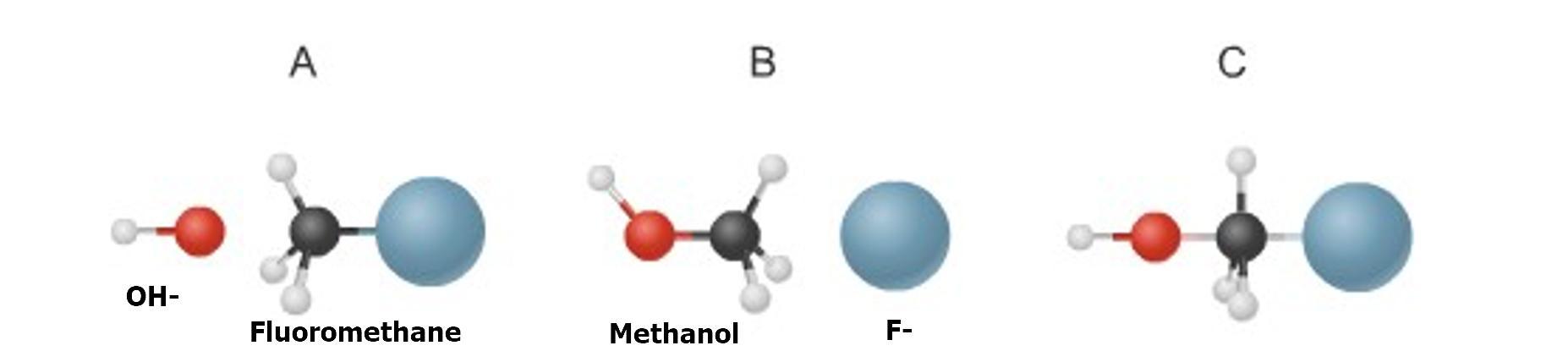 2.Please Study The Figures Below Which Illustrate The Steps In The Chemical Reaction Of Fluoromethane