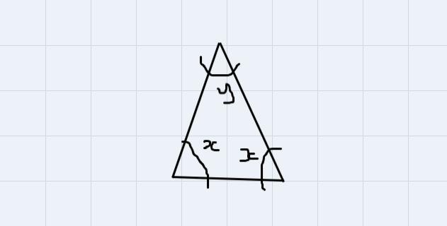 An Isosceles Triangle Has Two Equal Angles. Find The Measure Of The Third Angle Of Triangle Please Help