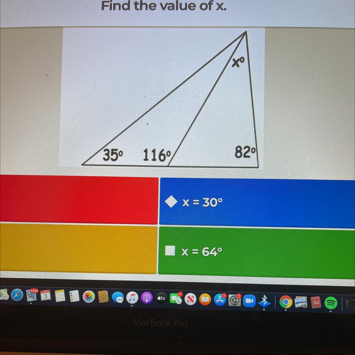 Find The Value Of X.&amp;35116820