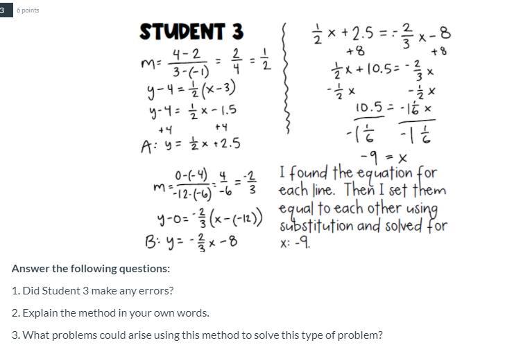 PLEASE HELP ME BRAINLIEST TO RIGHT ANSWERLine A Passes Through The Points (3,4) And (-1,2). Line B Passes