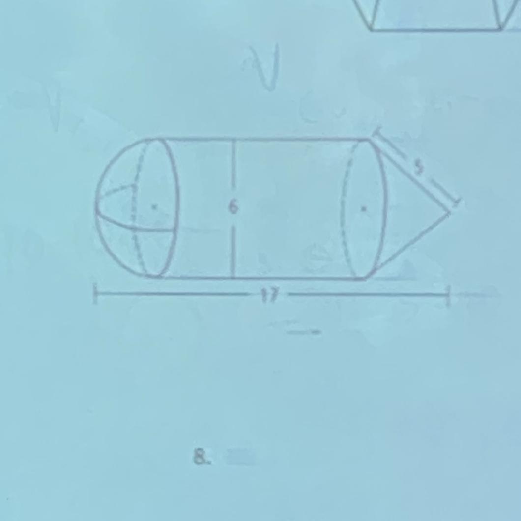 Whats The Height Of The Cylinder? Is It 6? Or Do I Have To Find It With The 17. Is It 10?PLS HELP