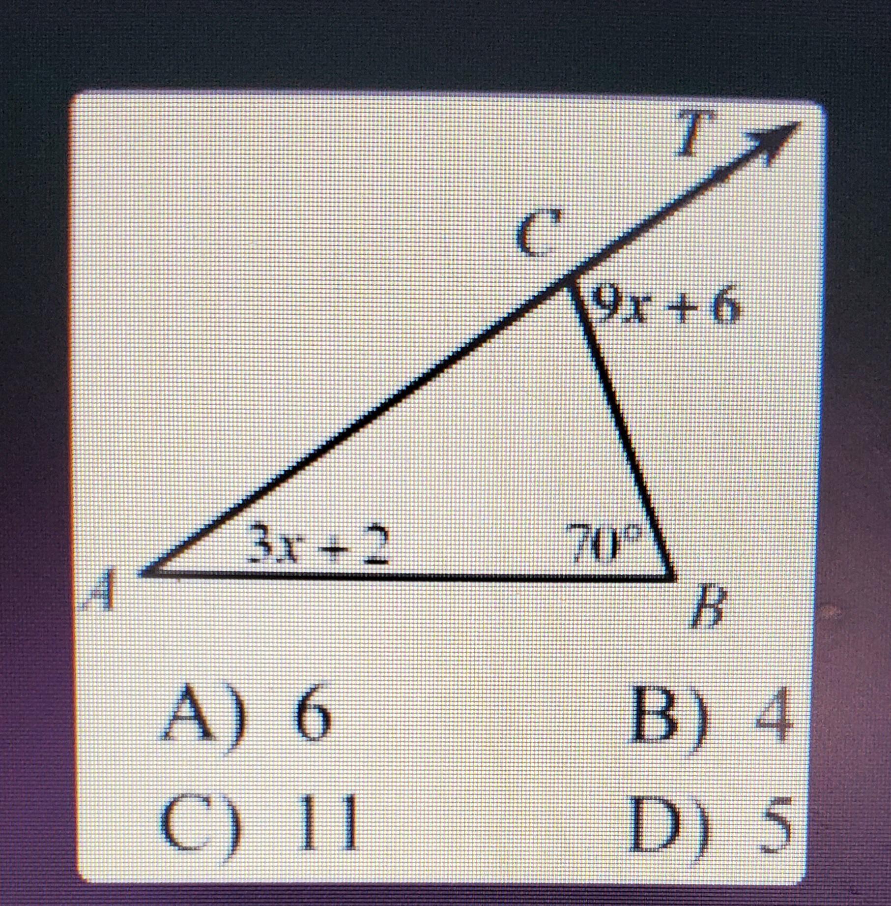 Find The Value Of XA-6B- 4C- 11D- 5