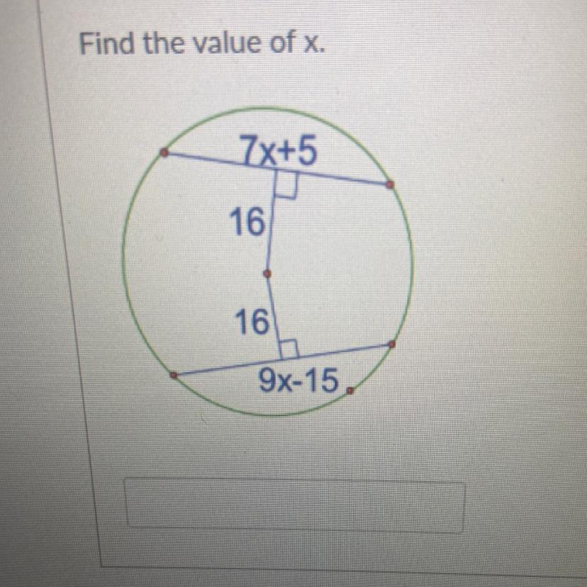 Find The Value Of X.