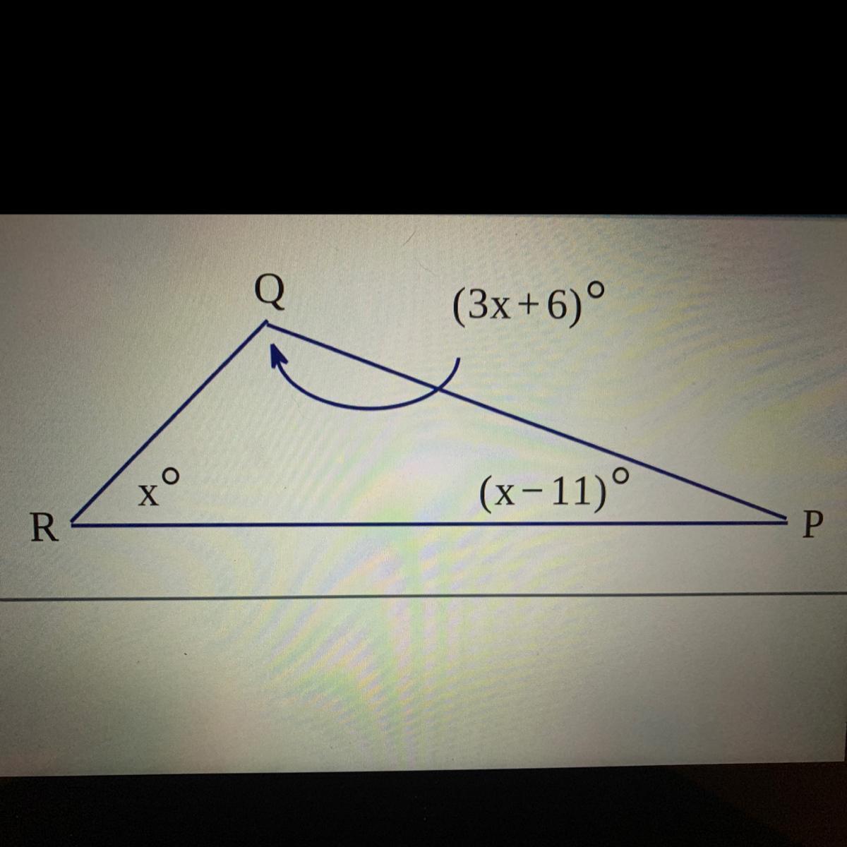 Can You Help Me Find The Angles Of X, R, Q, And P? 