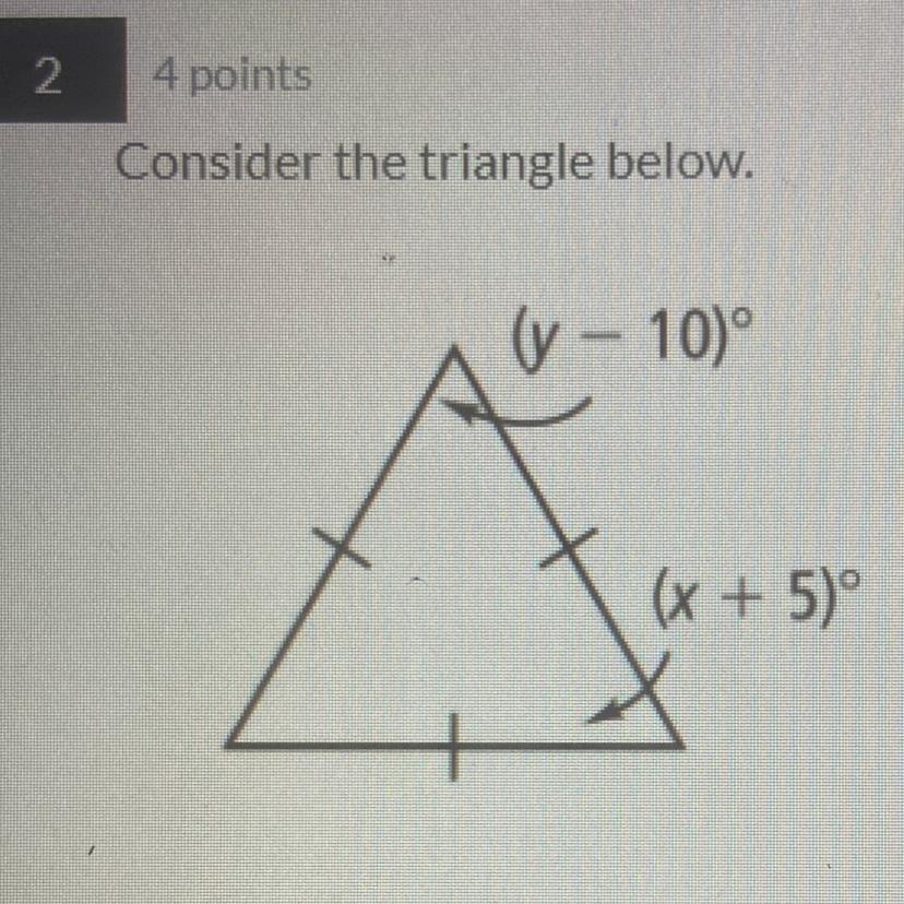 Find X, Y, And The Measure Of Each Angle Please !!!