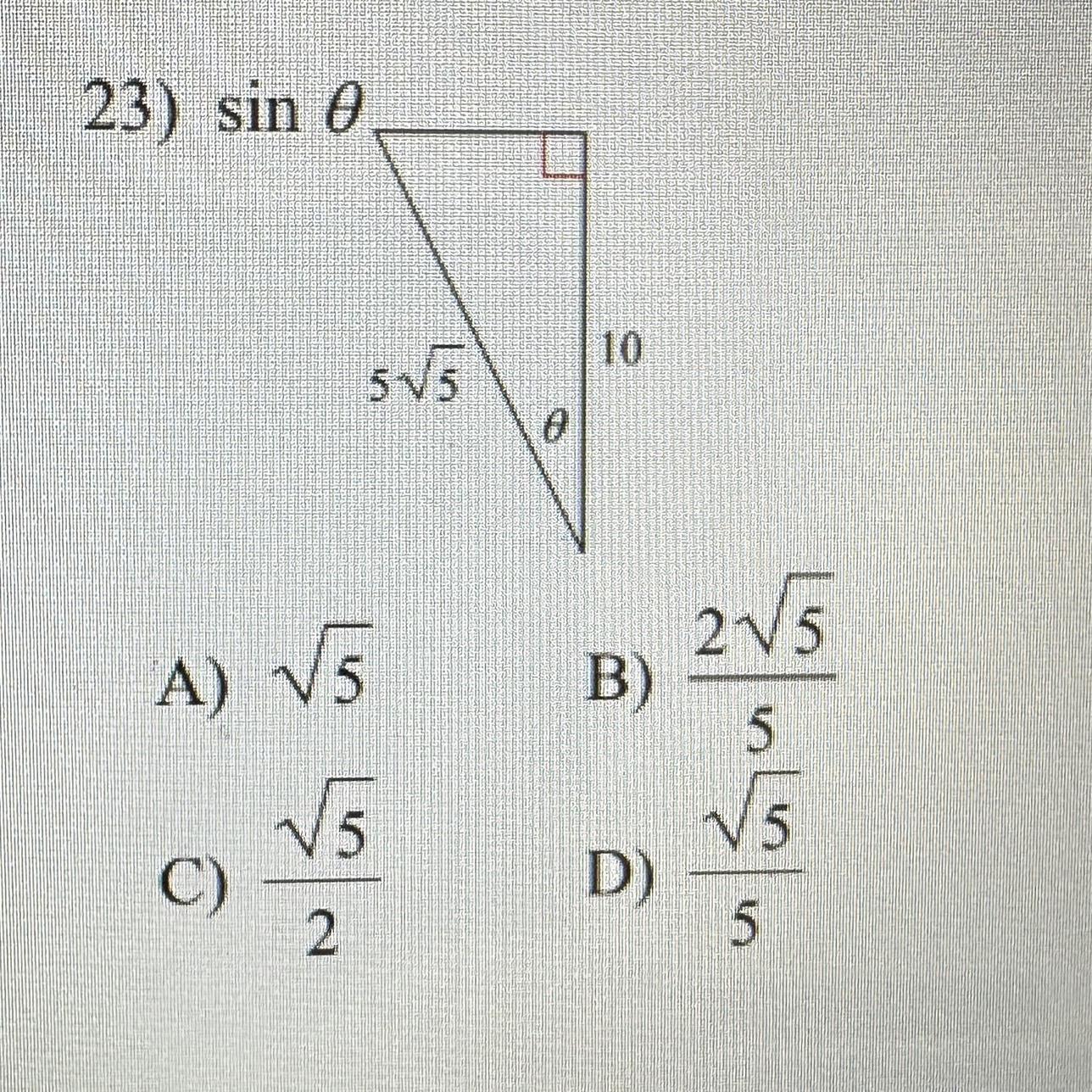 Please Help!! This Is A Sin Geometry Question