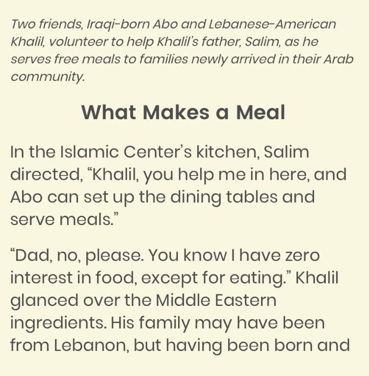 How Is Abo MOST Influenced By Preparing Meals In The Islamic Center?A: It Inspires Him To Learn From