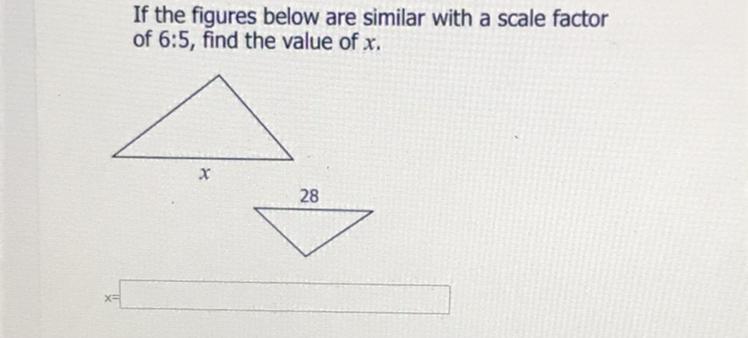 Find The Value Of X ?