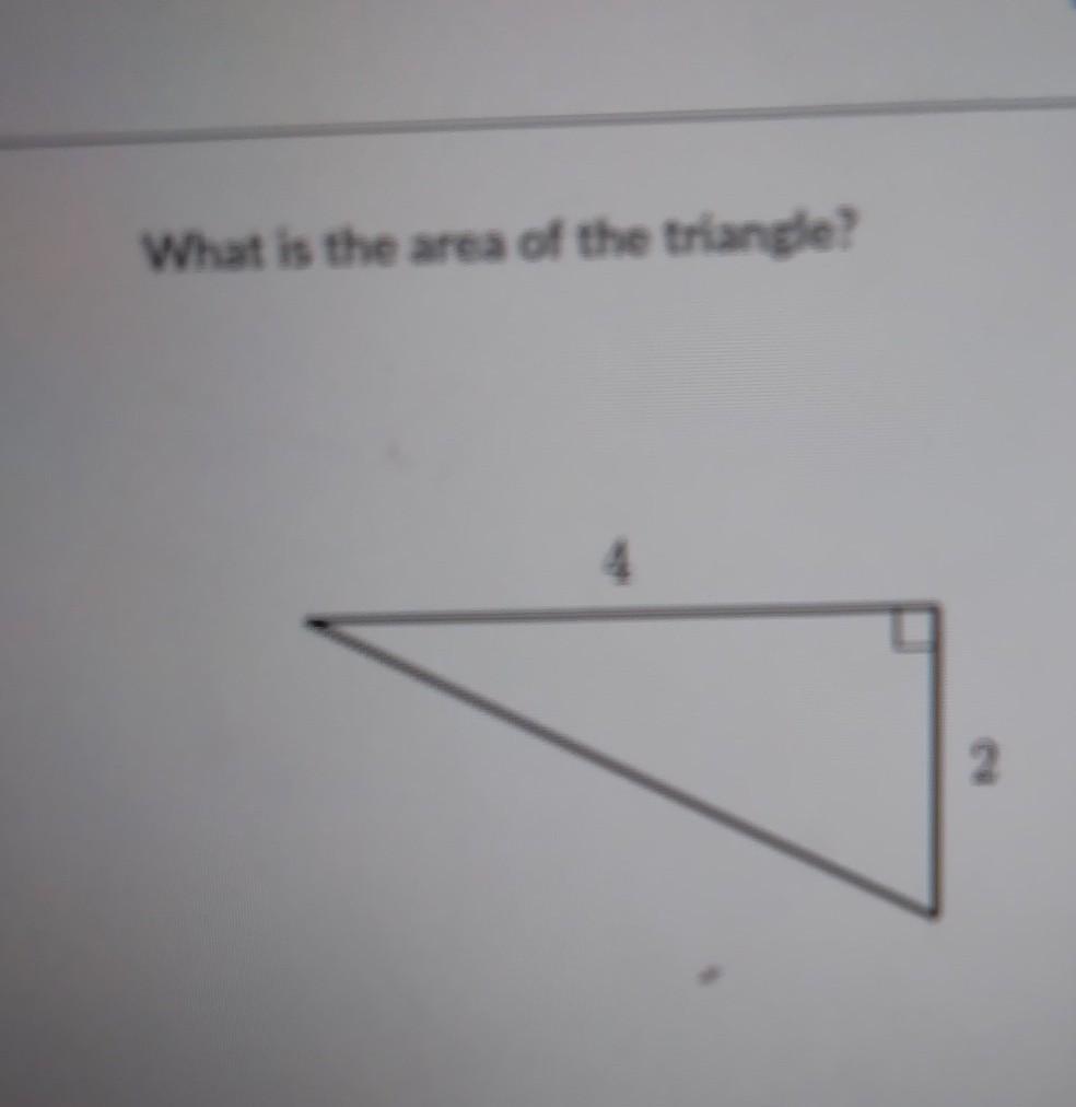 What Is The Area Of The Triangle 