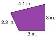 What Is The Perimeter Of The Quadrilateral?13 Inches12 Inches12.3 Inches13.2 Inches